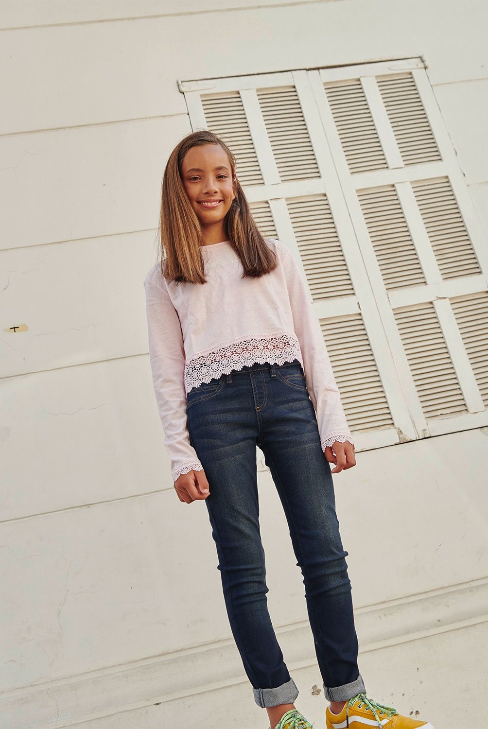ELEVEN - Jeans Eleven Jeggings Algodón Niña Tiro Medio