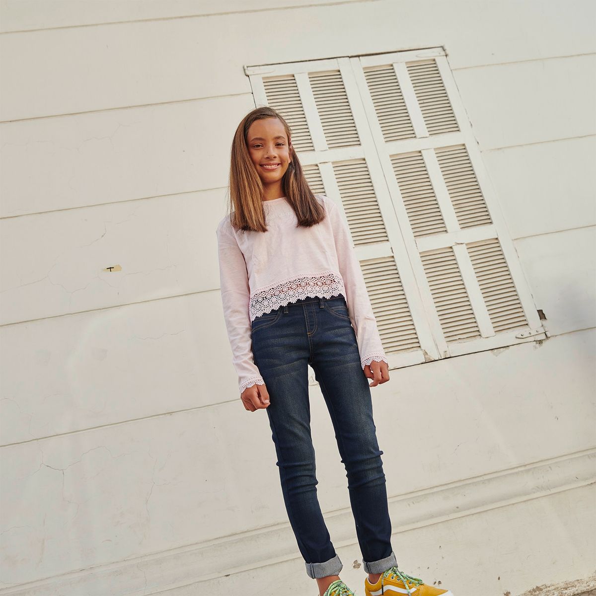 ELEVEN - Jeans Eleven Jeggings Algodón Niña Tiro Medio