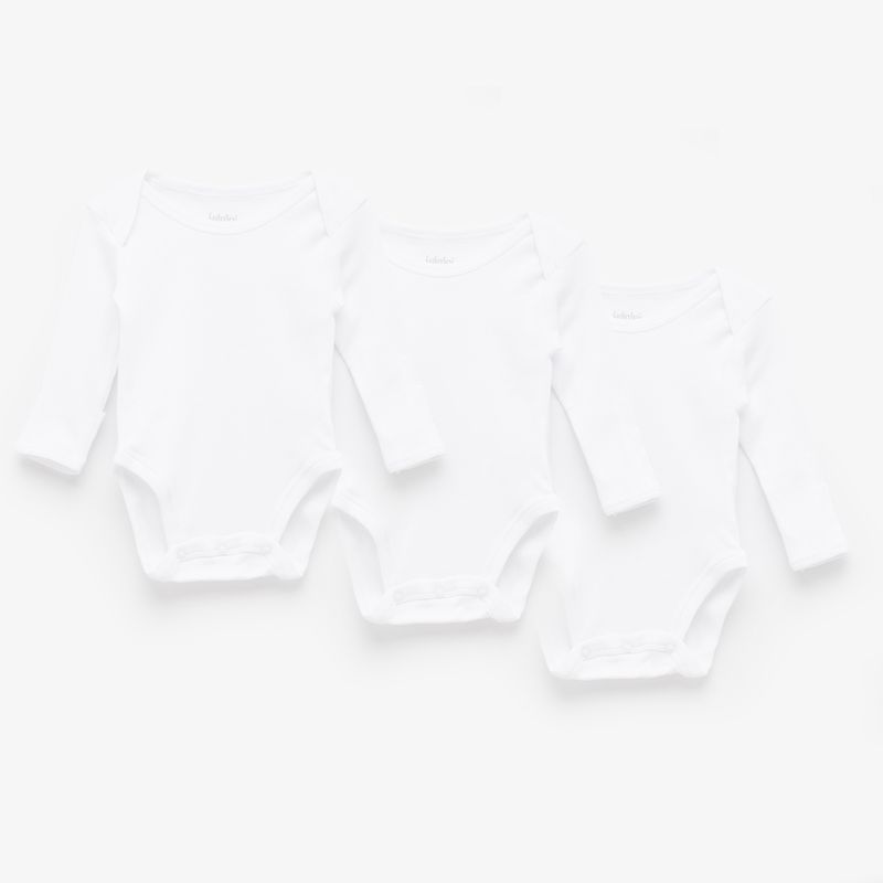 YAMP - Bodys Blancos Pack 3 Unidades Algodón Bebé Unisex Yamp
