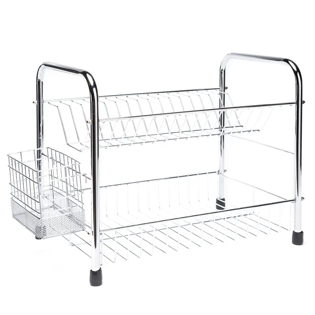 MICA - Secaplatos de 2 Pisos Mica Acero Inoxidable