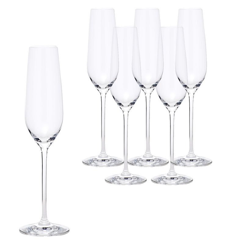 SCHOTT ZWIESEL - Set 6 Copas Champaña Cristal 240 ml Fortissimo Schott Zwiesel