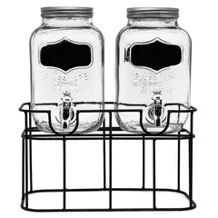 MICA - Set 2 Dispensadores De Agua Con Base Metal