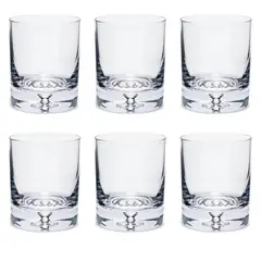 KROSNO - Set De Vasos Vidrio 6 Piezas 250 ml