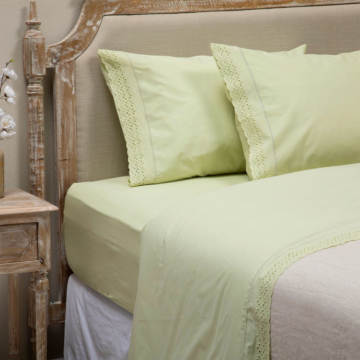 ROBERTA ALLEN - Sábana Bordada Broderie 180 Hilos Roberta Allen