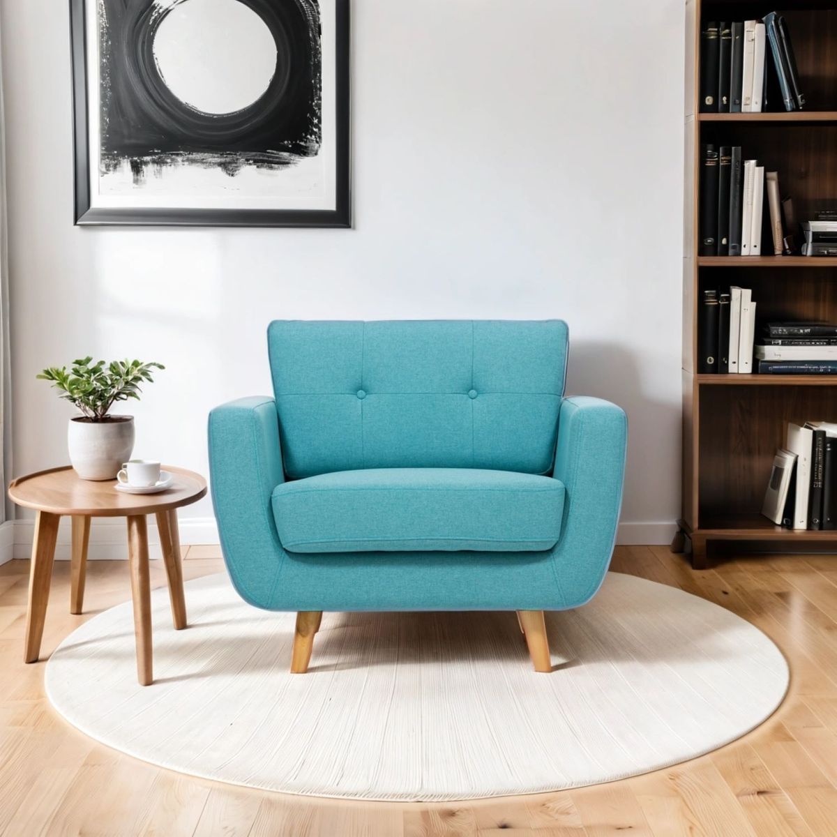 BASEMENT HOME - Sofá 1 Cuerpo Córcega Tela Basement Home