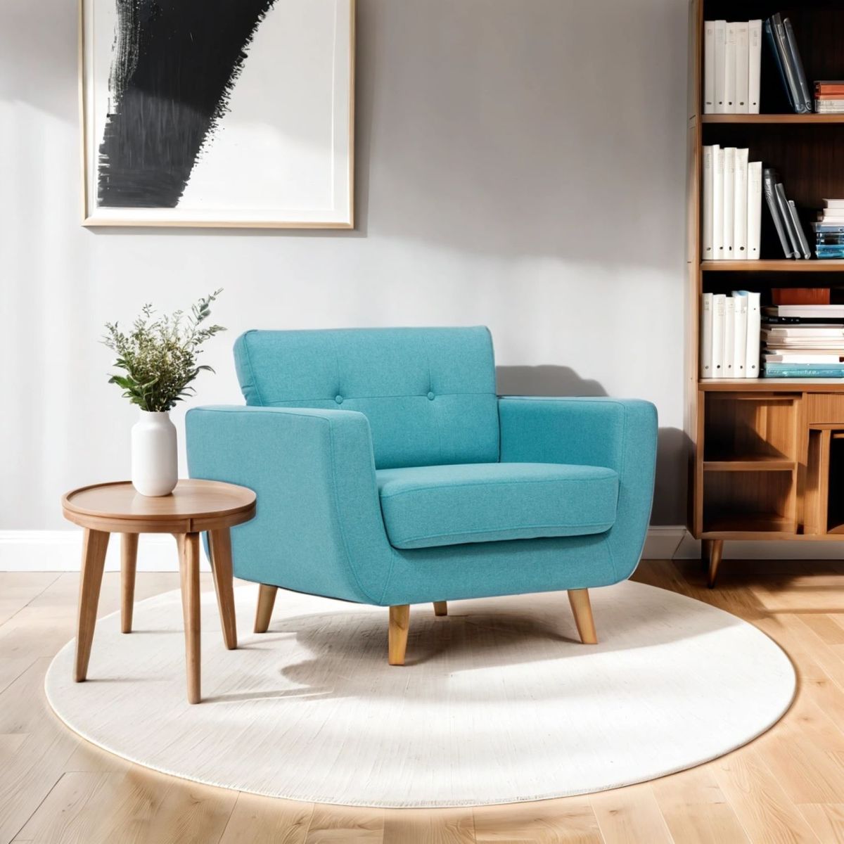 BASEMENT HOME - Sofá 1 Cuerpo Córcega Tela Basement Home