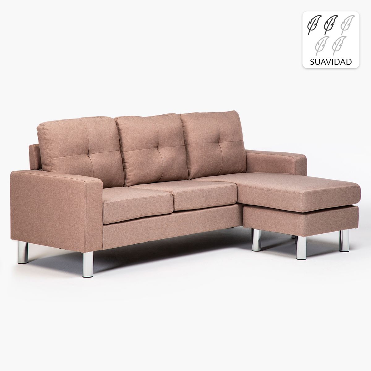 MICA - Sofá Seccional Intercambiable 3 Cuerpos Mica Jeremy Azul