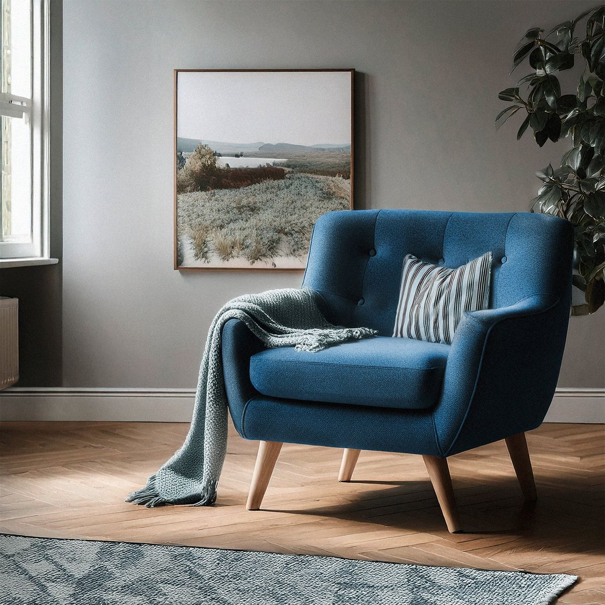 BASEMENT HOME - Sofá 1 Cuerpo Tela Rihanna Basement Home