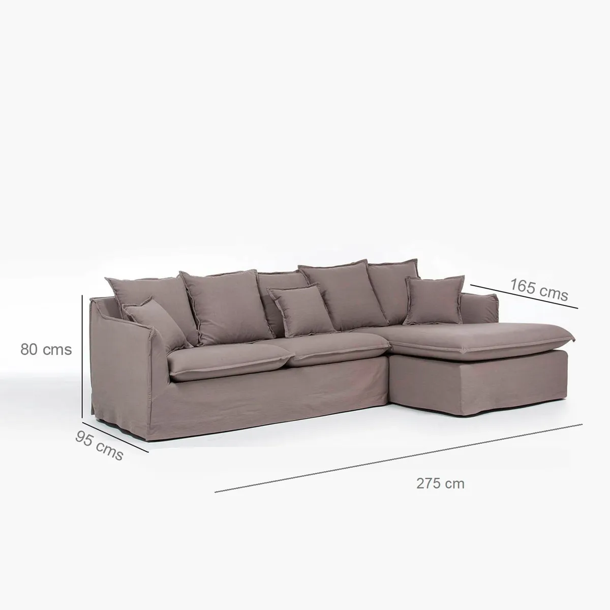 BASEMENT HOME - Sofá Seccional Derecho Atlanta 4 Cuerpos Basement Home