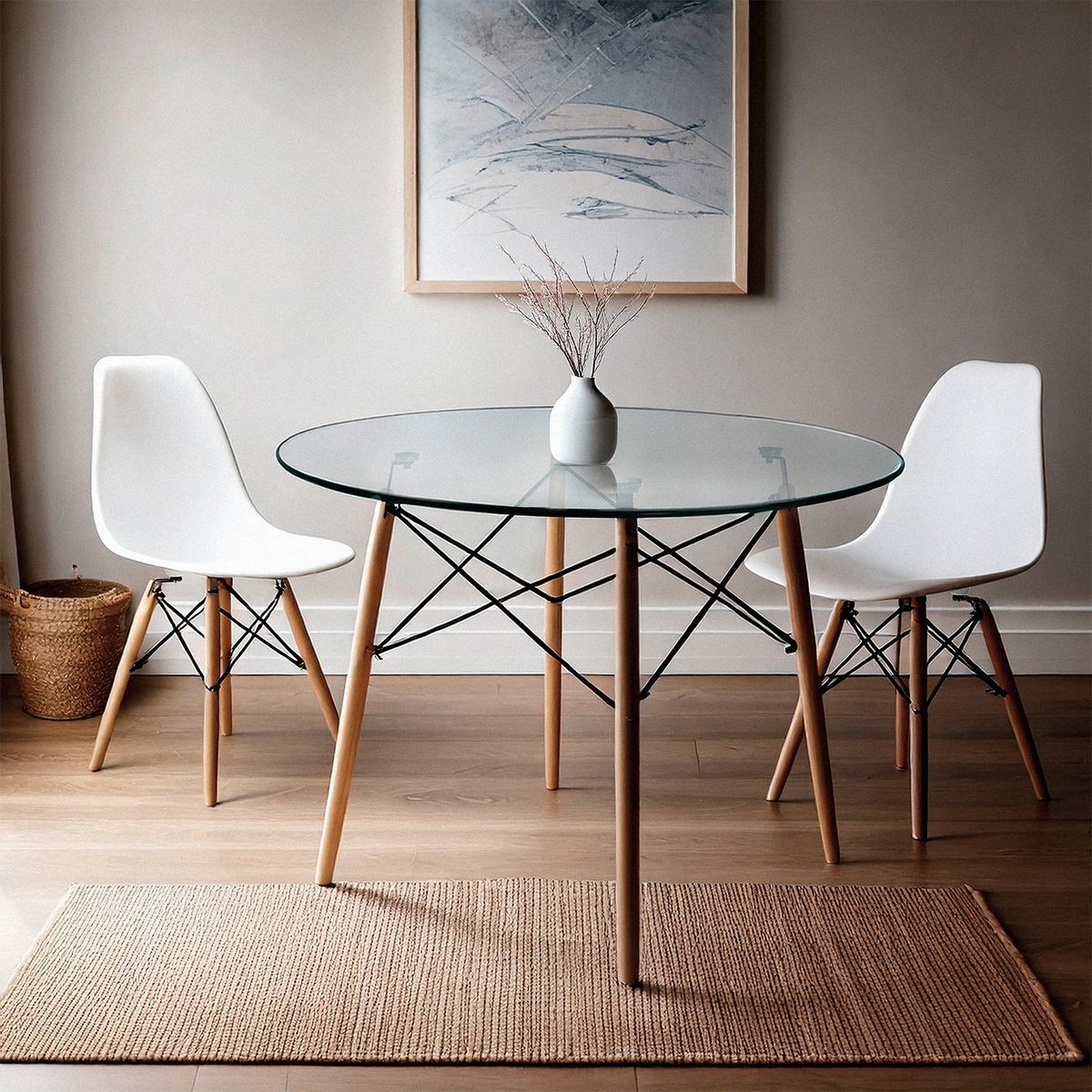 MICA - Mesa de Comedor Bilund Redonda 100 cm Mica