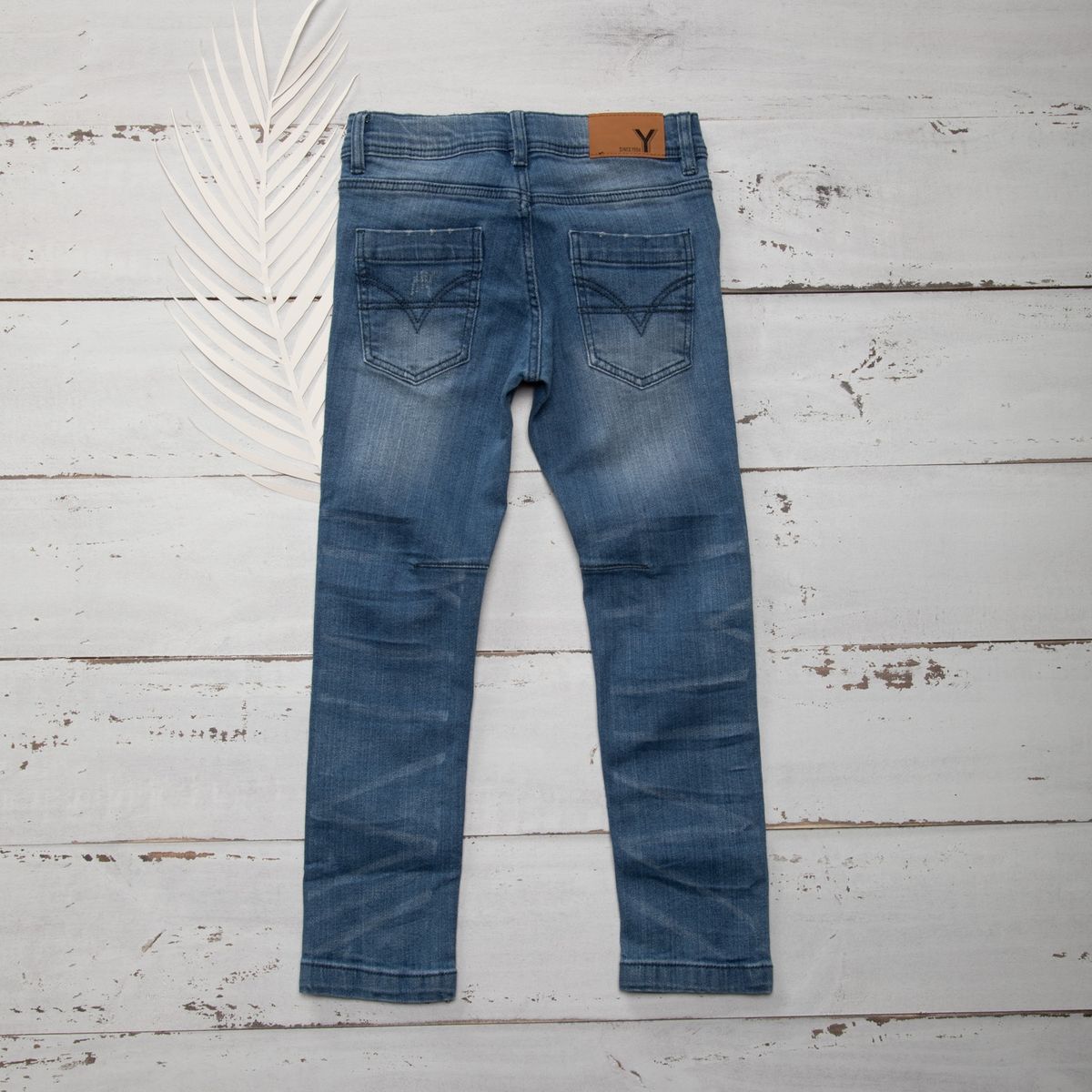 YAMP - Jeans Skinny Denim con Roturas Yamp Niño