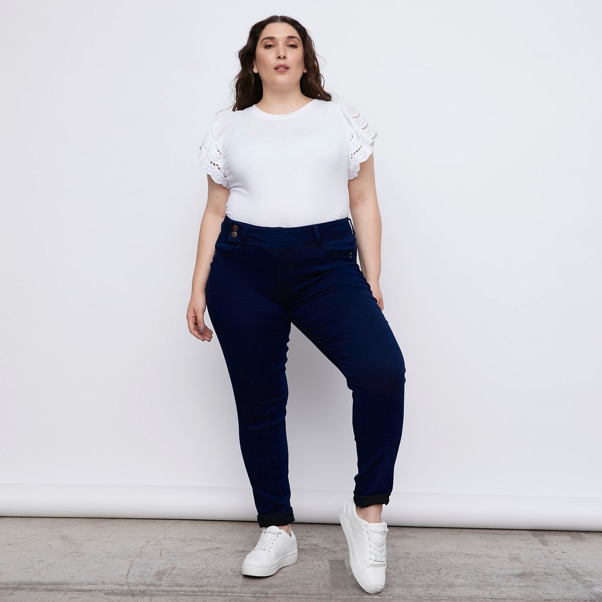 NEWPORT - Jeans Skinny Tiro Alto Denim Mujer Newport