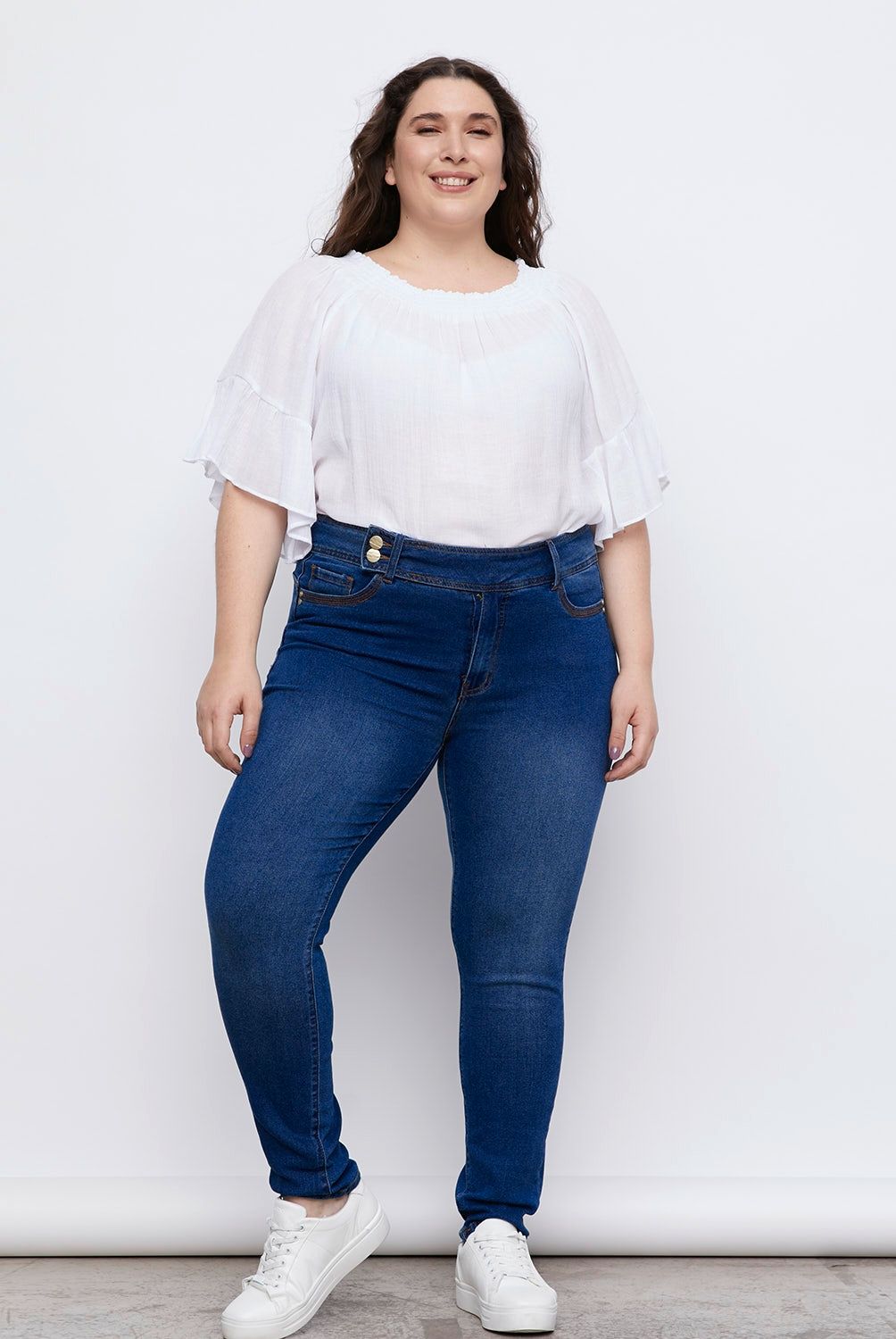 NEWPORT - Jeans Skinny Tiro Alto Denim Mujer Newport