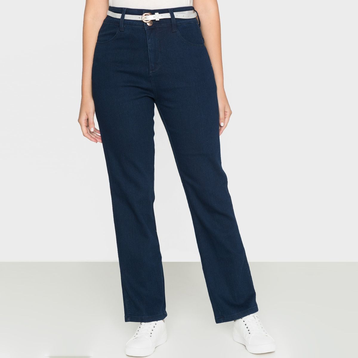 NEWPORT - Jeans Recto Tiro Alto Mujer Newport