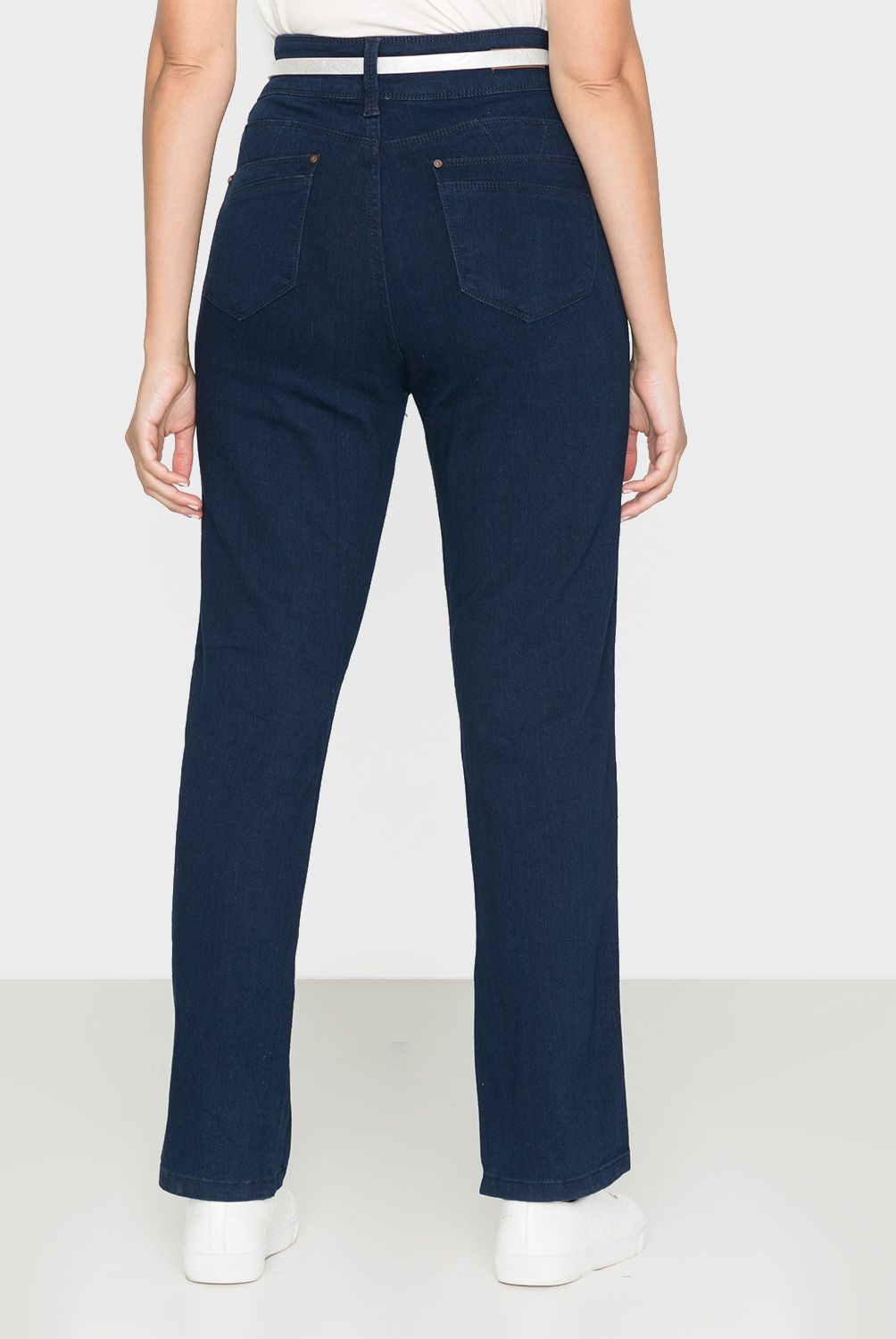 NEWPORT - Jeans Recto Tiro Alto Mujer Newport