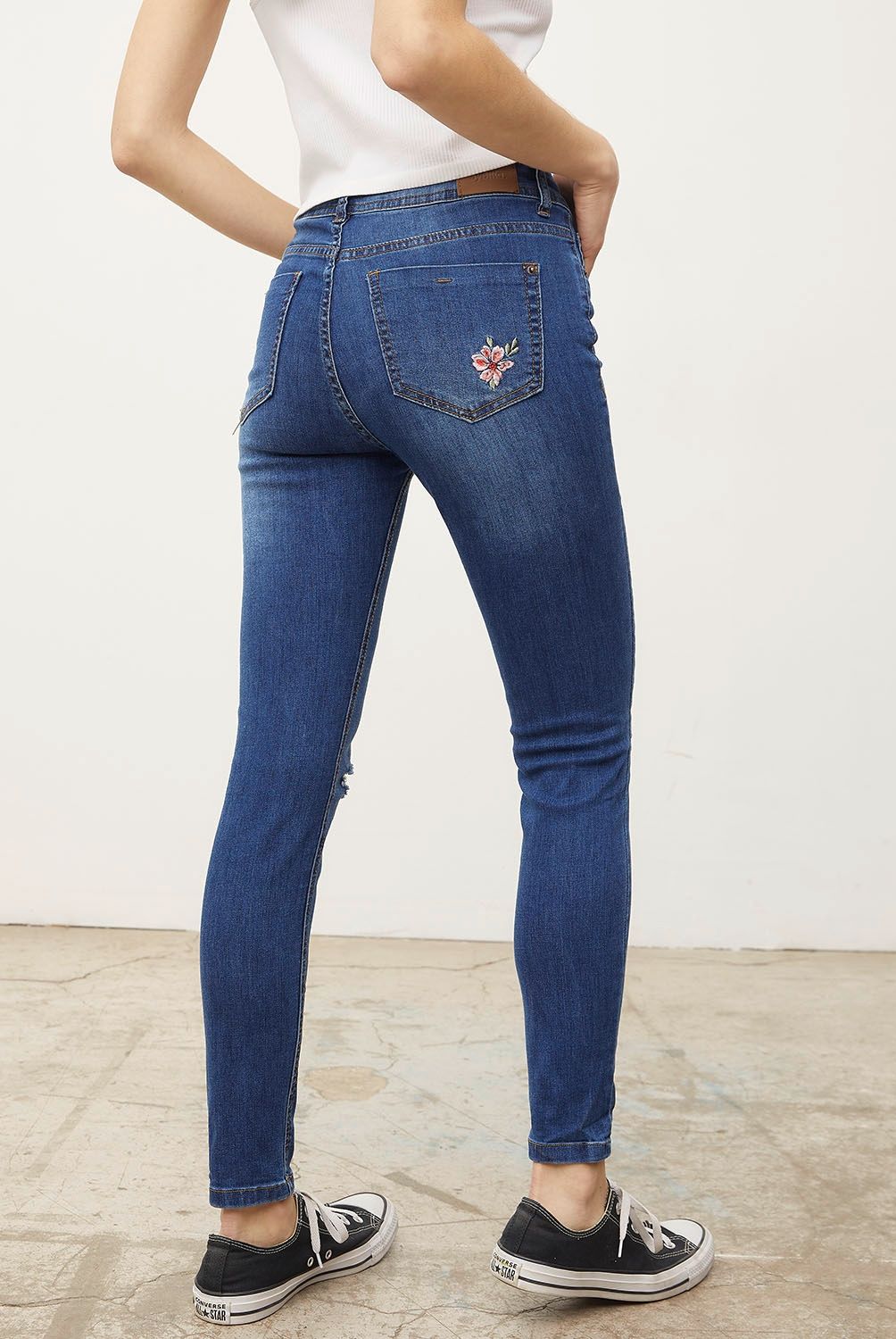 SYBILLA - Jeans Skinny Sophie Tiro Alto Mujer Sybilla