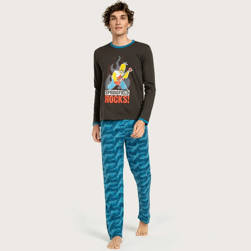 Pajamas Pijama De Hombre De Los Simpson Bart Pijama De Los Simpson