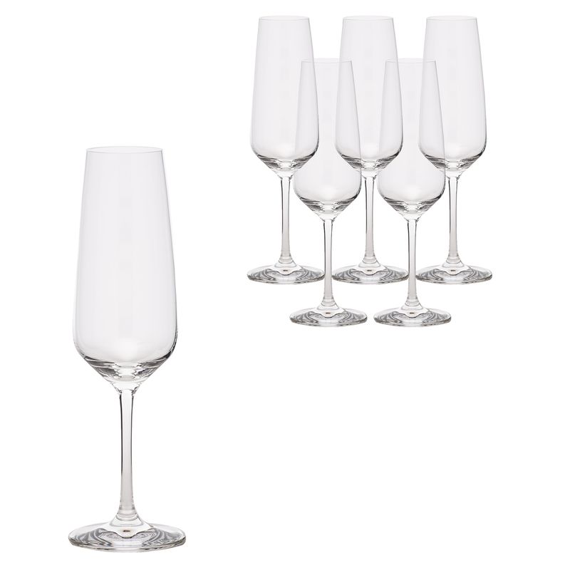 SCHOTT ZWIESEL - Set 6 Copas Champaña Cristal 283 ml Taste Schott Zwiesel
