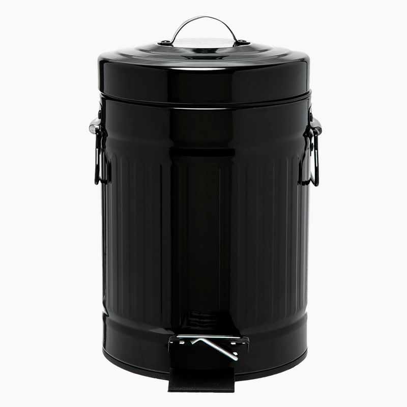 MICA - Basurero Retro 3 Litros Negro Mica