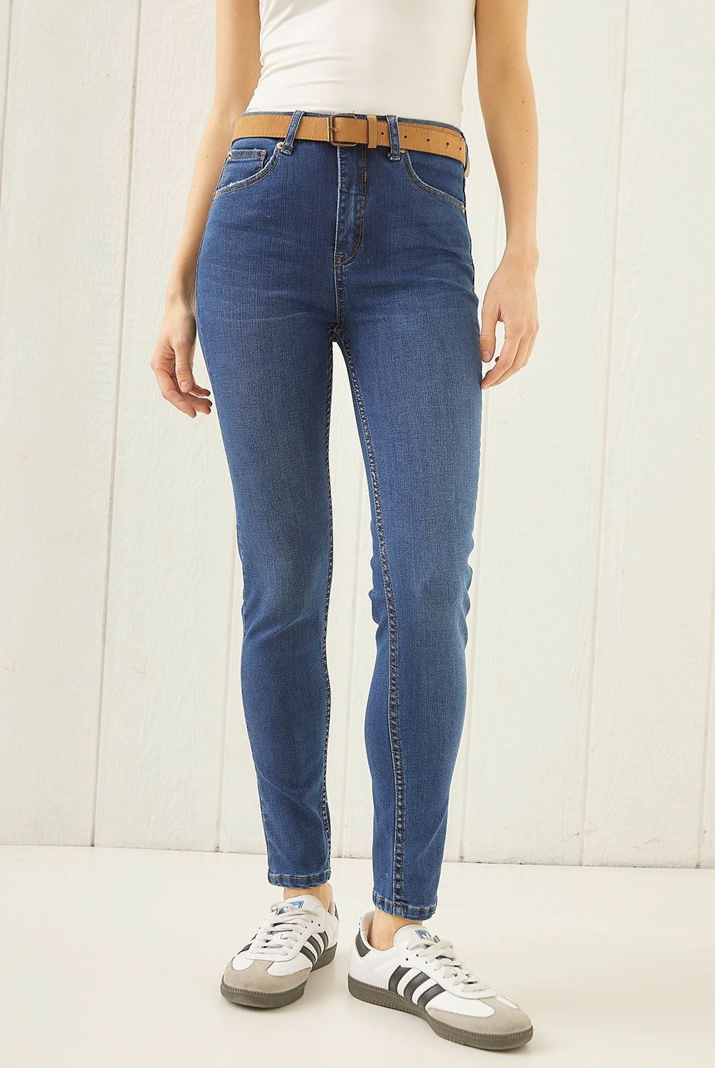 UNIVERSITY CLUB - Jeans Skinny Tiro Medio University Club Algodón Mujer