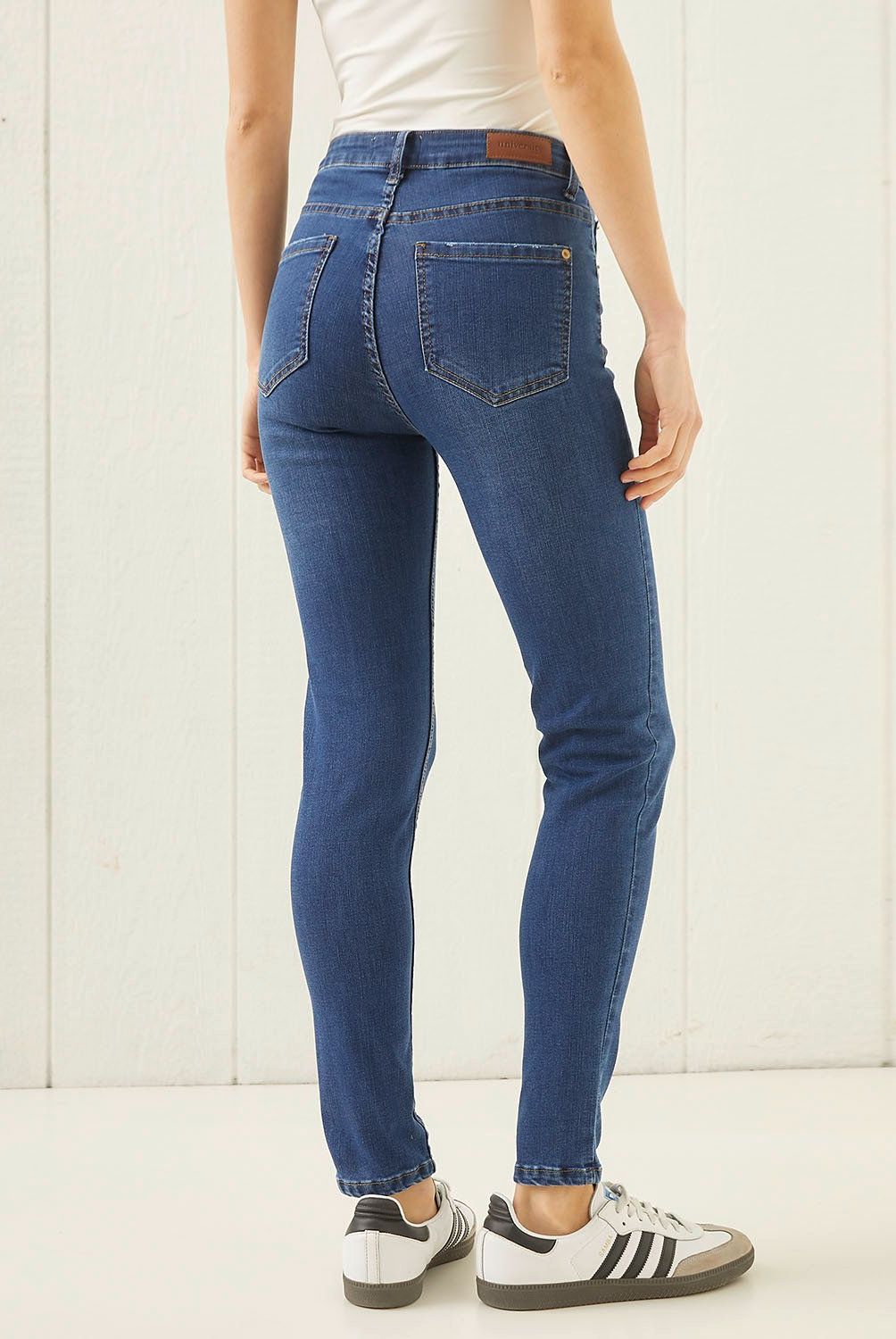 UNIVERSITY CLUB - Jeans Skinny Tiro Medio University Club Algodón Mujer