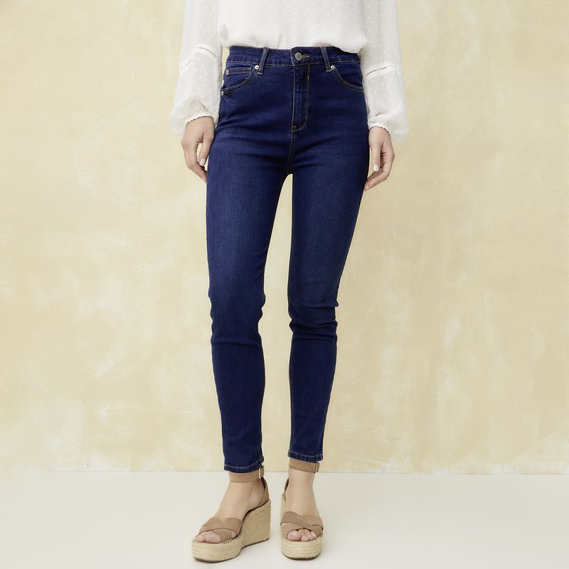 UNIVERSITY CLUB - Jeans Skinny Tiro Medio University Club Algodón Mujer