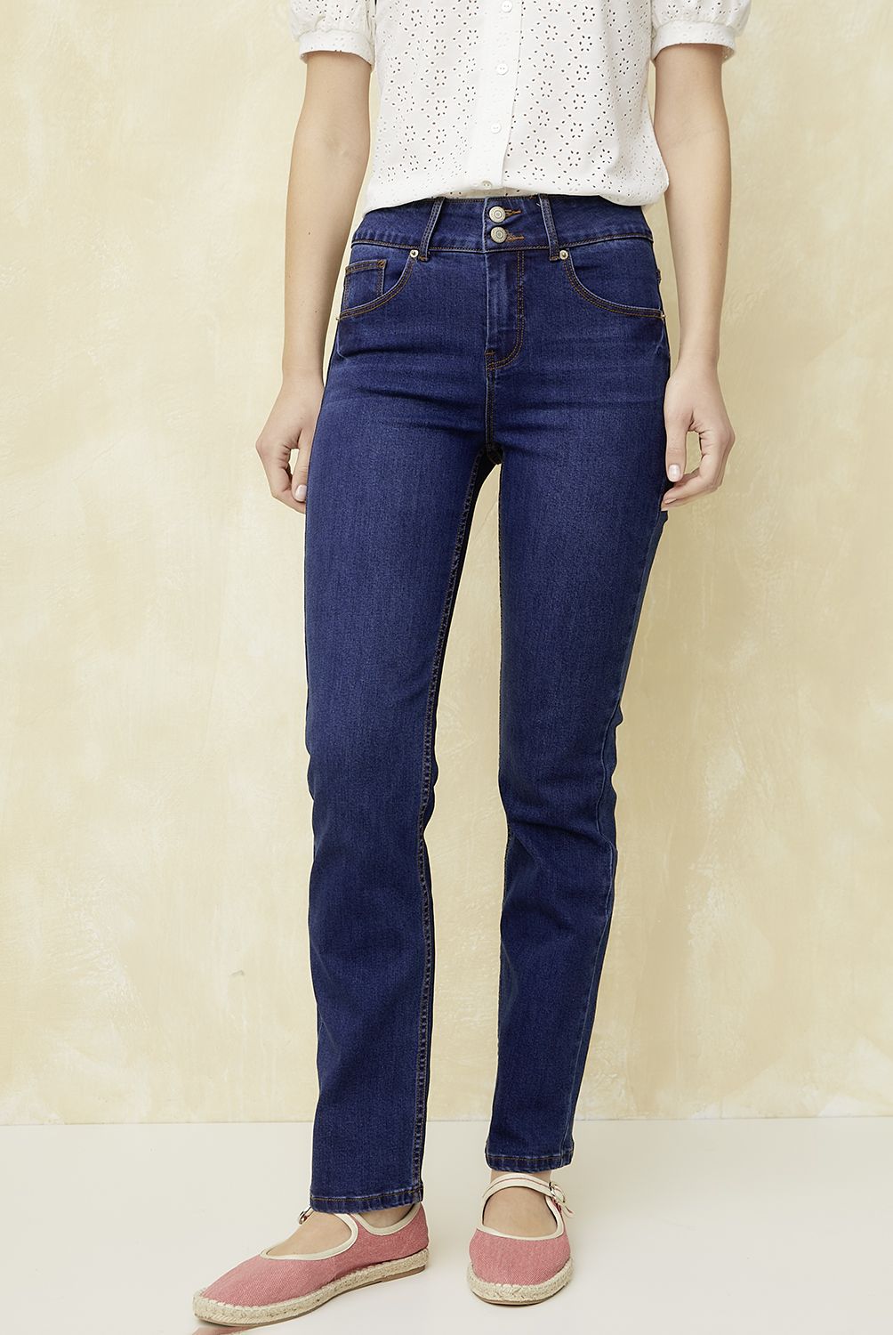 UNIVERSITY CLUB - Jeans University Club Boot Cut Tiro Medio Mujer Algodón Stretch