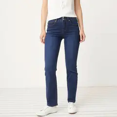UNIVERSITY CLUB - Jeans Boot Cut Tiro Medio Mujer Algodón Stretch