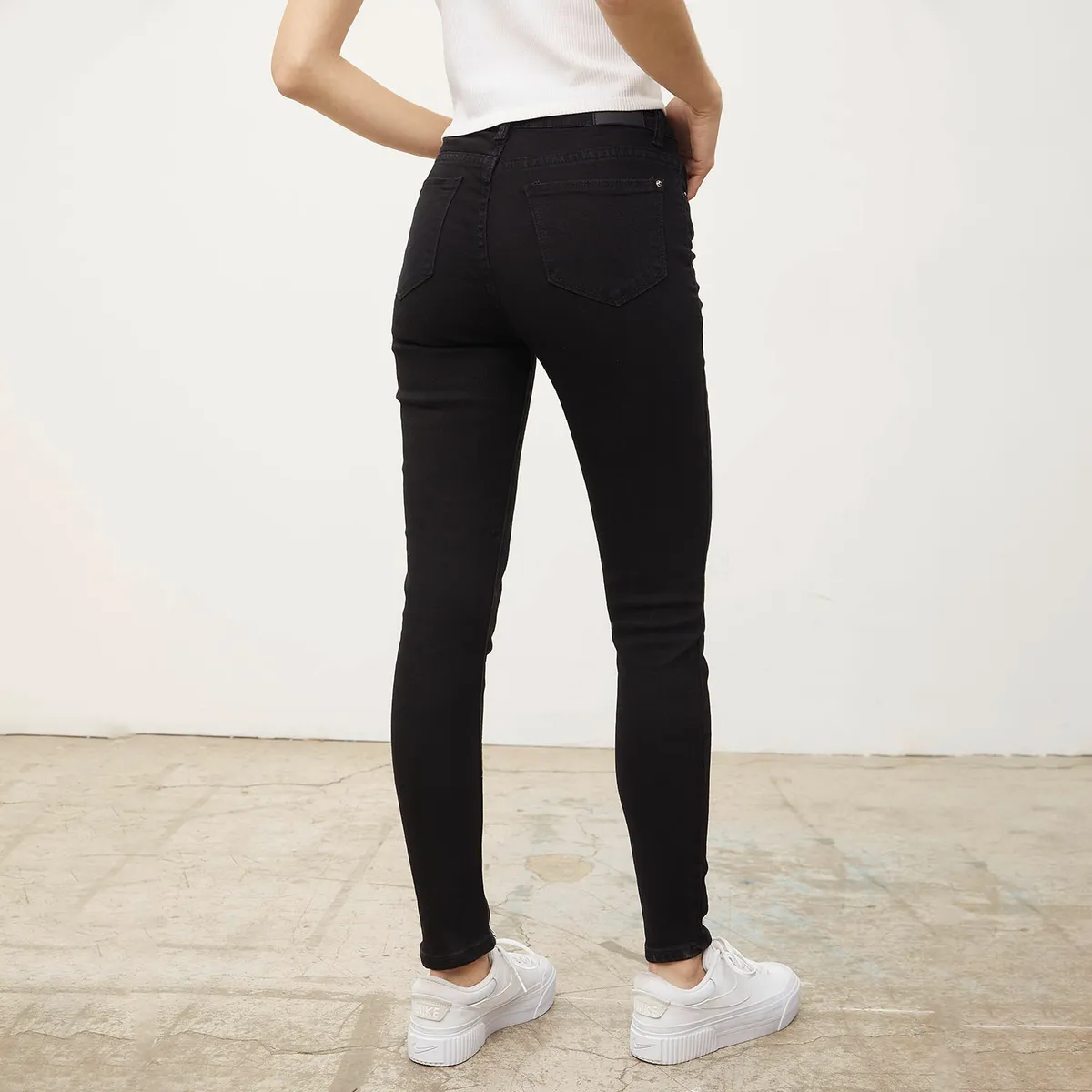 SYBILLA - Jeans Skinny Tiro Alto Mujer Sybilla