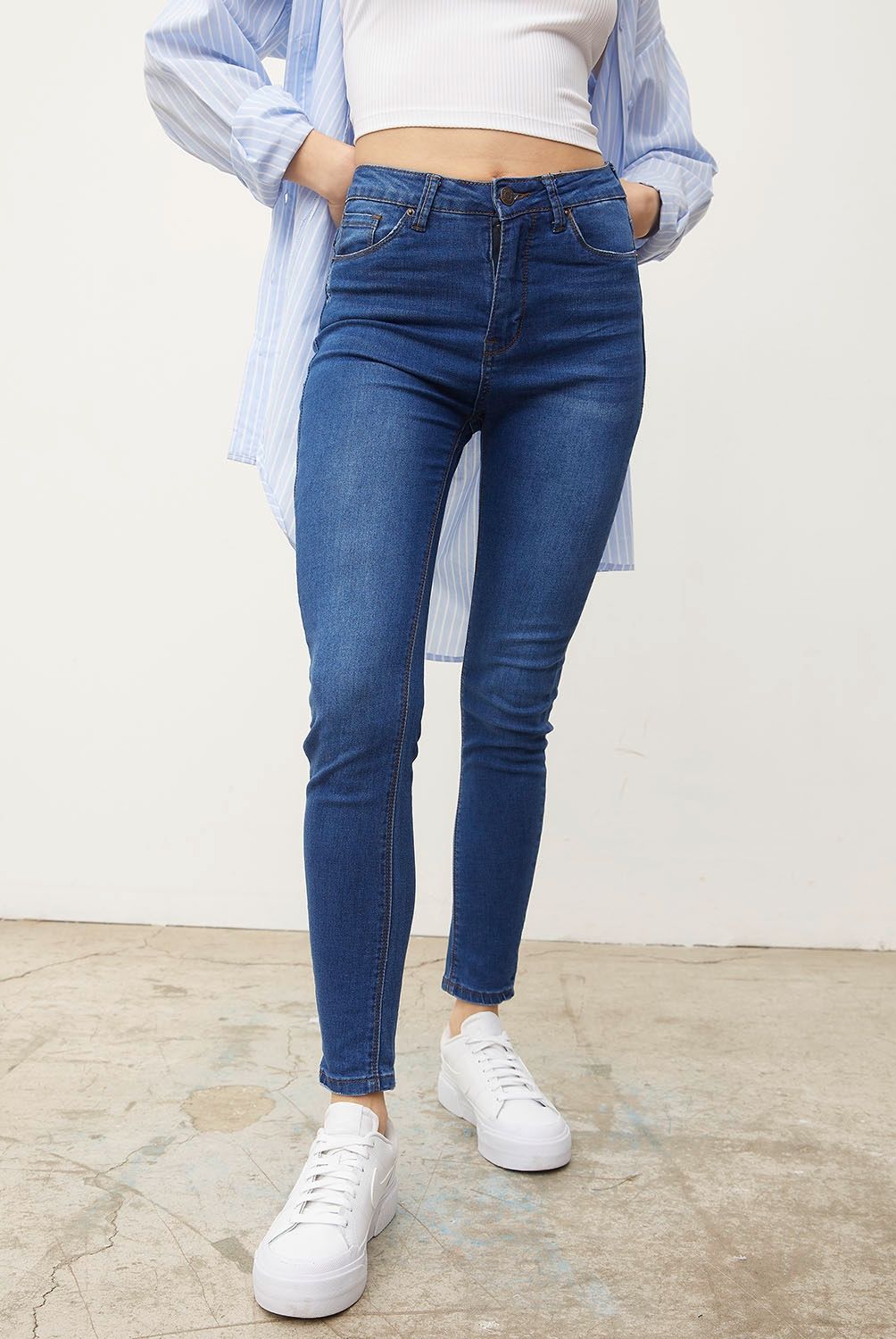 SYBILLA - Jeans Sybilla Skinny Mujer Tiro Alto