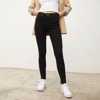 Jeans Skinny Tiro Alto Mujer