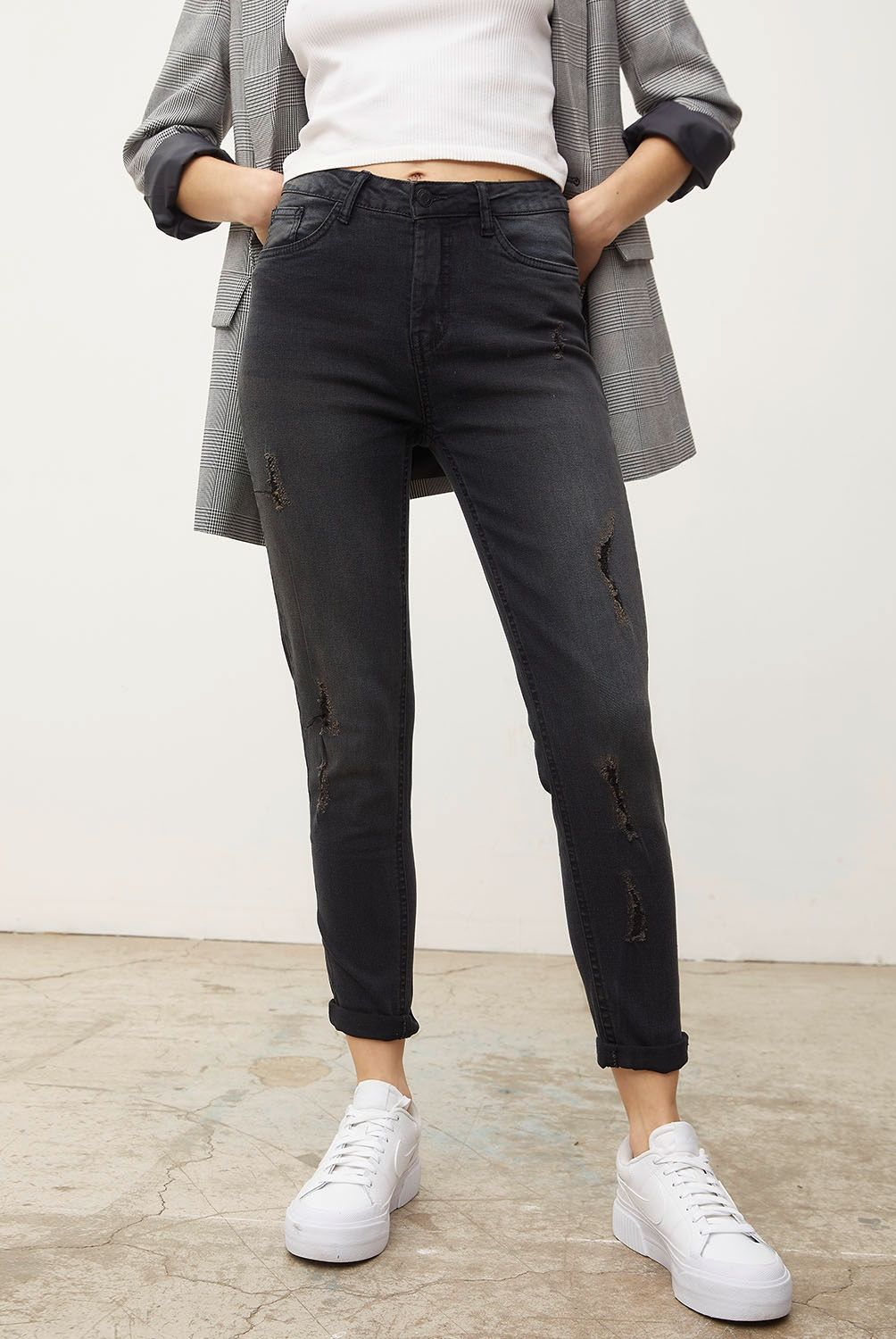 SYBILLA - Jeans Skinny Amy Tiro Medio Mujer Sybilla