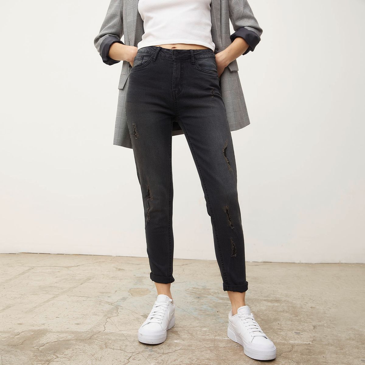 SYBILLA - Jeans Skinny Amy Tiro Medio Mujer Sybilla