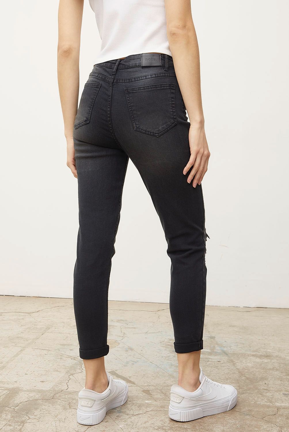 SYBILLA - Jeans Skinny Amy Tiro Medio Mujer Sybilla