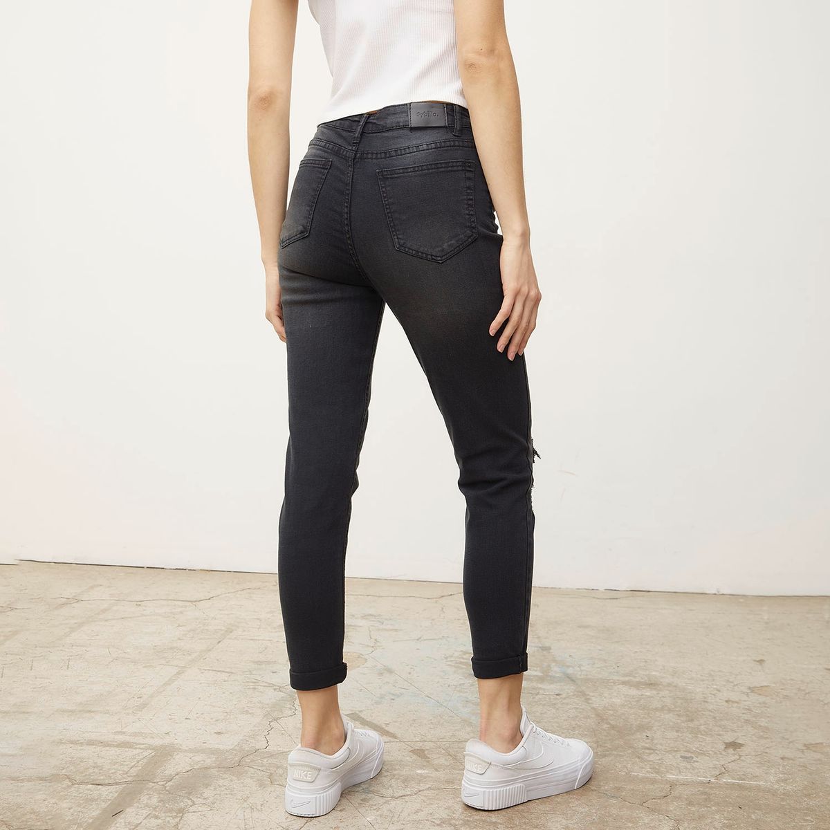 SYBILLA - Jeans Skinny Amy Tiro Medio Mujer Sybilla