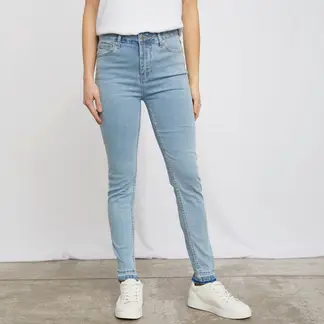 UNIVERSITY CLUB - Jeans Skinny Tiro Medio Algodón Mujer