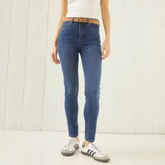 UNIVERSITY CLUB - Jeans Skinny Tiro Medio Mujer
