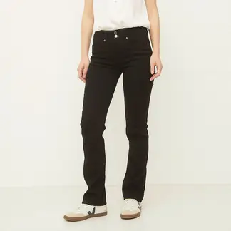 UNIVERSITY CLUB - Jeans Boot Cut Tiro Medio Mujer Algodón Stretch