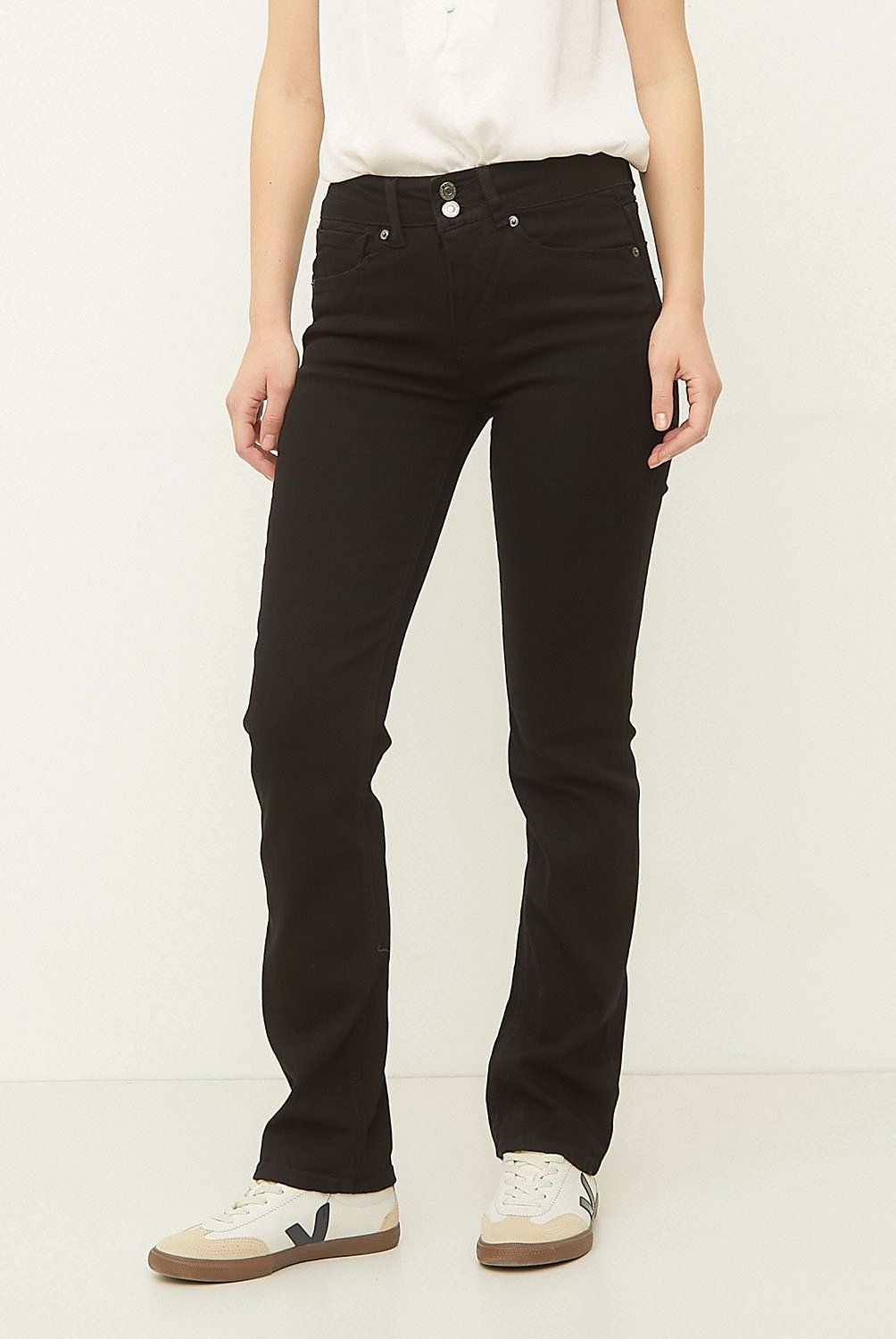 UNIVERSITY CLUB - Jeans University Club Boot Cut Tiro Medio Mujer Algodón Stretch
