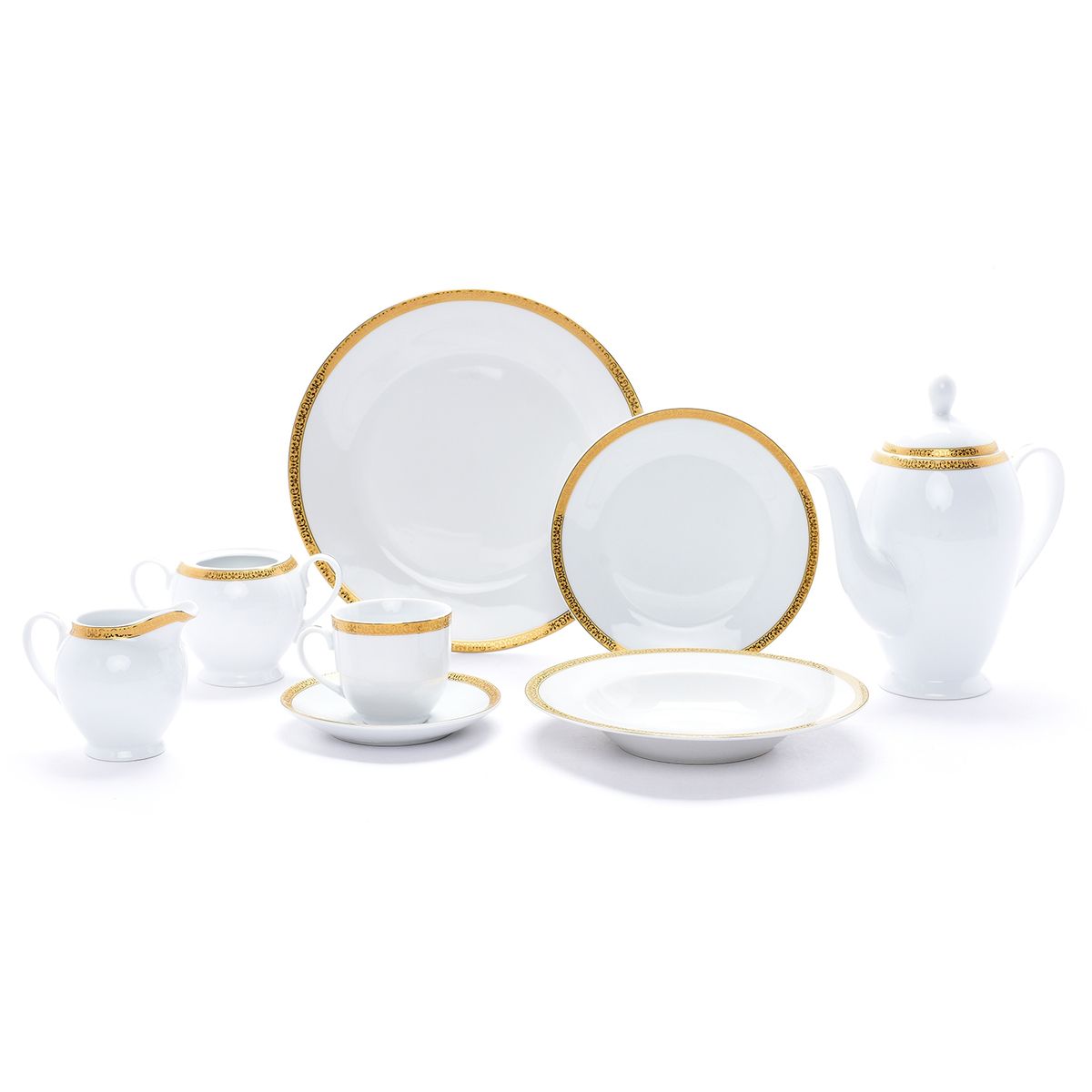 ROBERTA ALLEN - Juego De Vajilla Porcelana Roberta Allen Diana 25 Piezas Para 4 Personas