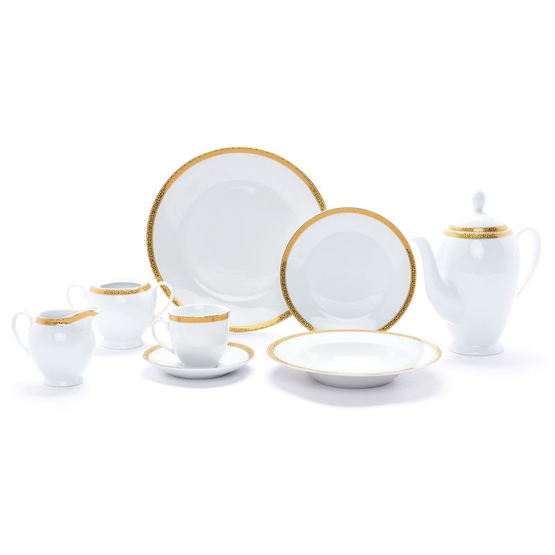 ROBERTA ALLEN - Juego de Vajilla Porcelana Roberta Allen Diana 25 Piezas para 4 Personas