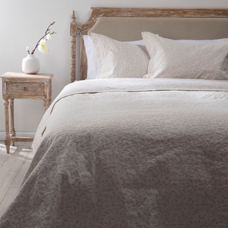 ROBERTA ALLEN - Quilt Lauri Beige + Funda De Almohada Roberta Allen