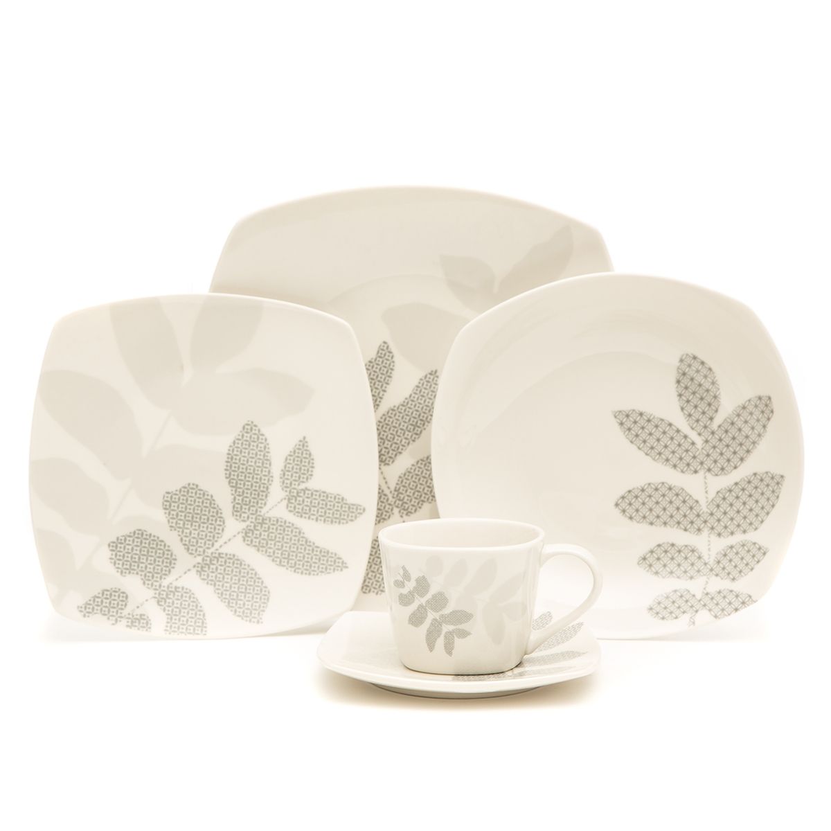 MICA - Juego De Vajilla Mica Mabel Porcelana 30 Piezas Para 6 Personas