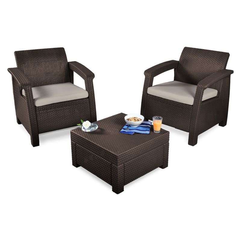 KETER - Juego De Living De Terraza 1-1 Cuerpos Corfu Keter