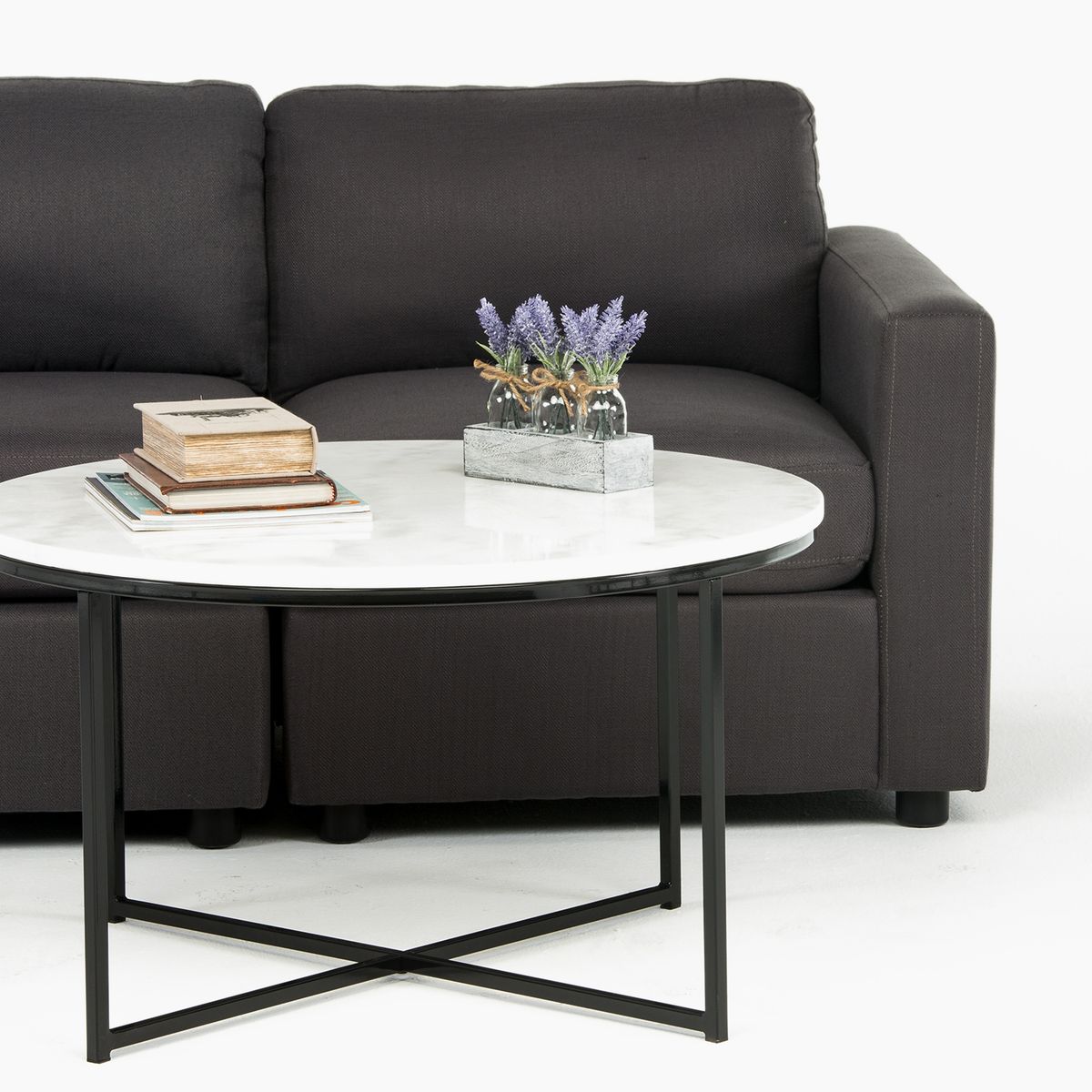 MICA - Mesa de Centro Alisma Mármol Redonda