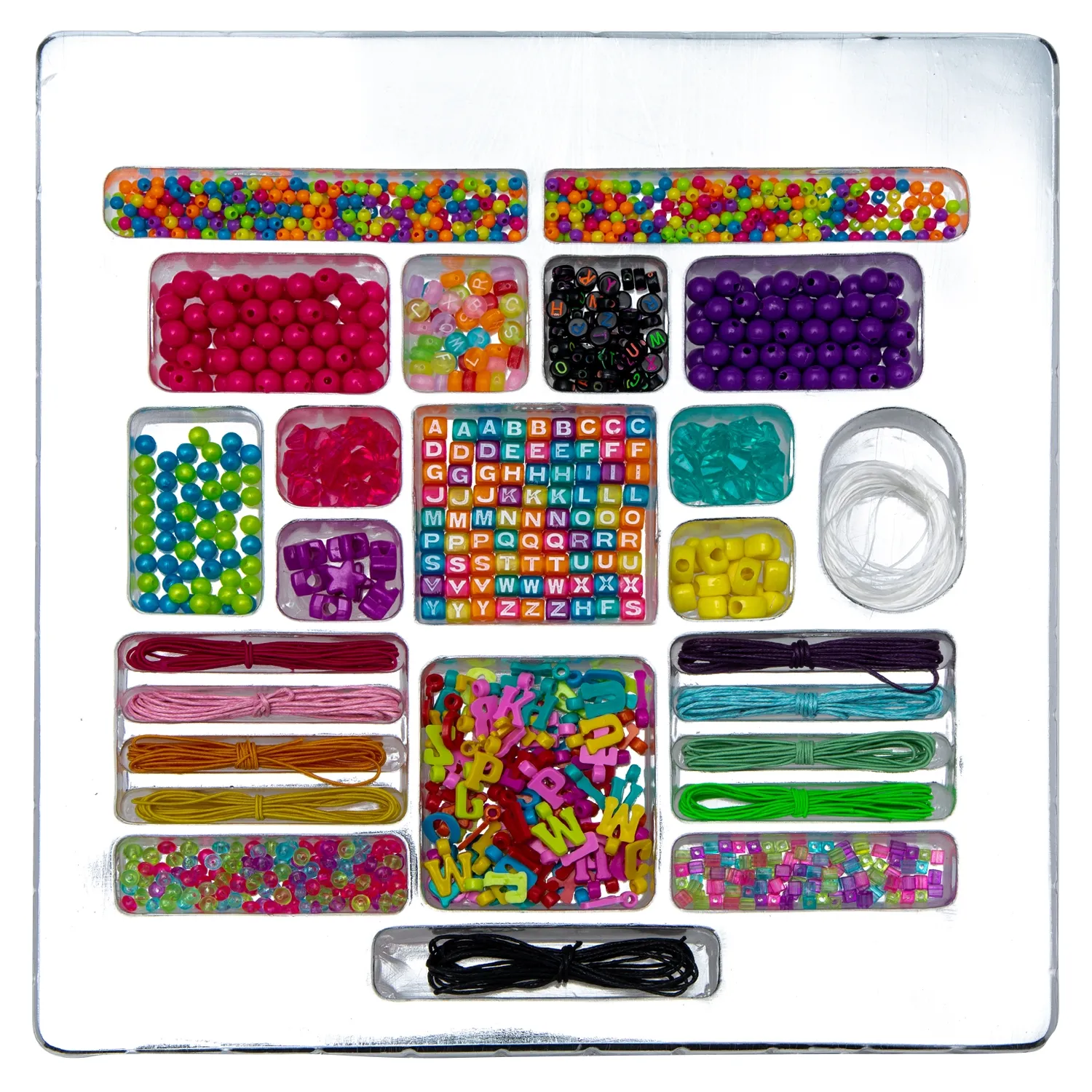 SO BEADS Set De Creación De Pulseras Mostacillas De Alfabeto So