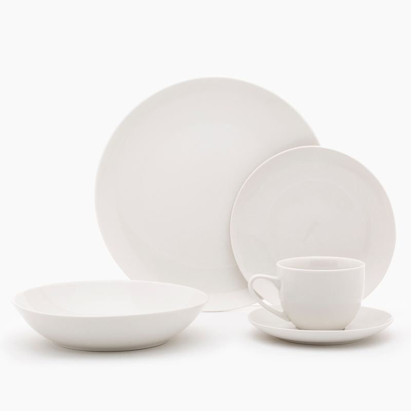 MICA - Juego de Vajilla Mica Basic Redondo Porcelana 30 Piezas