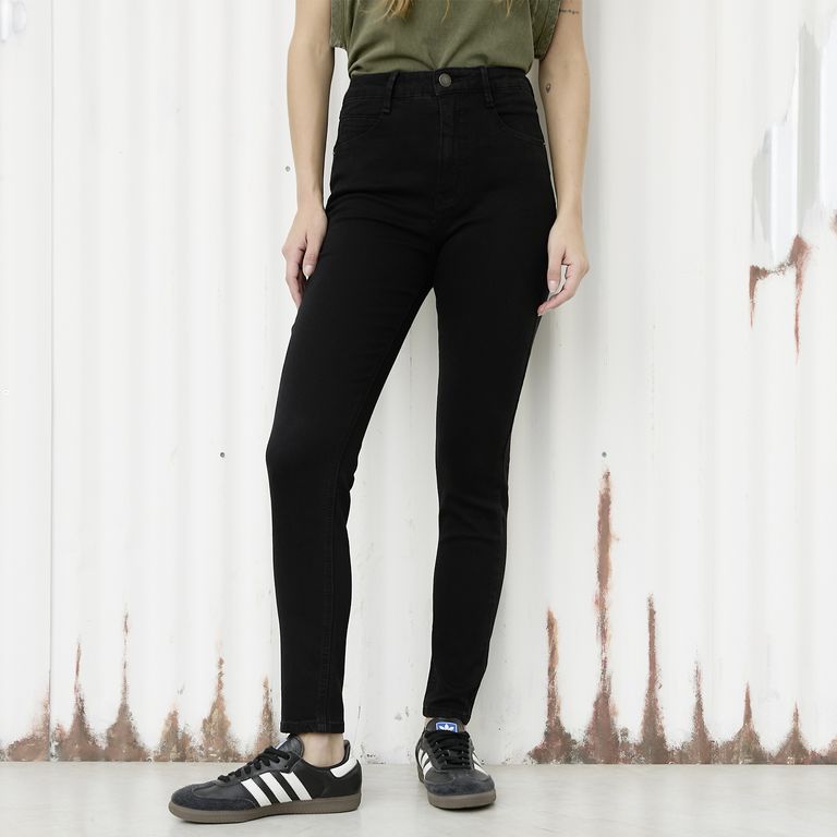 Jeans Skinny Tiro Alto Mujer
