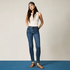 AMERICANINO - Jeans Skinny Tiro Alto Mujer