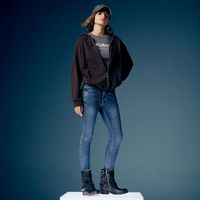 Jeans Skinny Tiro Alto Mujer